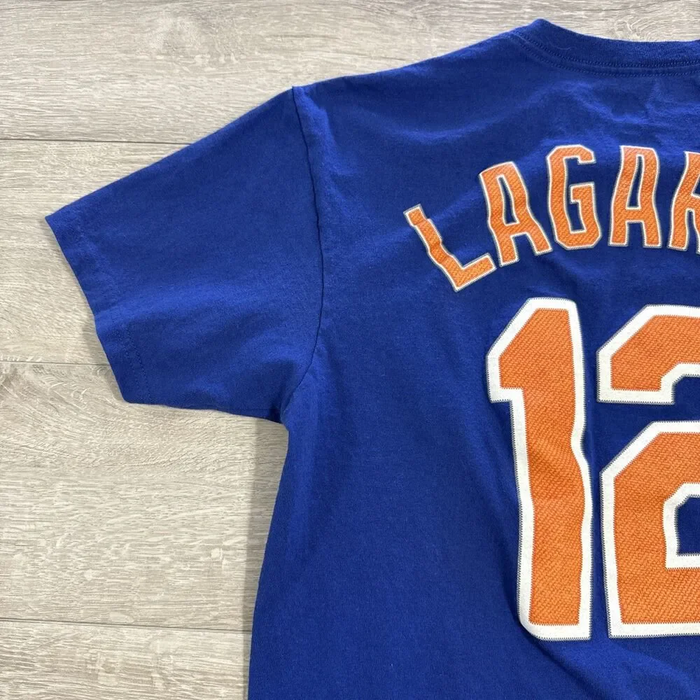 Juan Lagares Shirt New York Mets Baseball Majestic Men’s Blue Tee M
